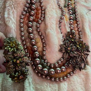 Vintage Heidi Daus necklace and bracelet